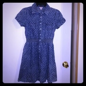 $⬇️ 💙 Mossimo Chambray Polka Dot Dress Size M💙